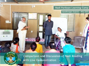 Guruji Guiding To Students on Nadi Gamanam at Gandhinagar