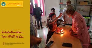 Raksha Bandhan at Goa Sri K T Sivanandan ji Nadi Sutra at GOA with TEAM AMCT
