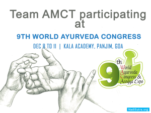 Team AMCT at World Ayurved Congress Goa 2022