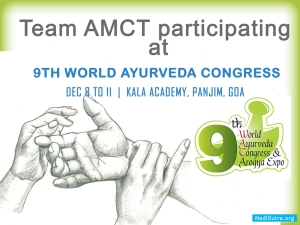 Team AMCT at World Ayurvead Congress Goa 2022